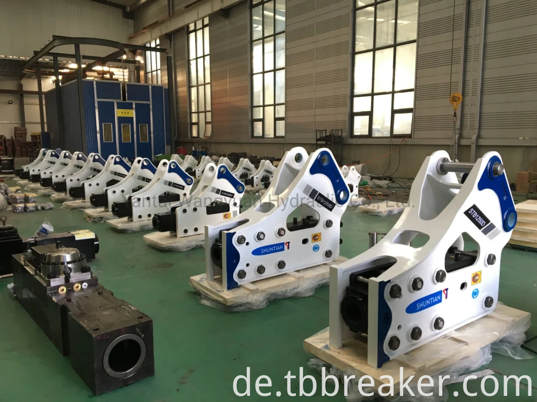 Hergestellt in China gute Qualität 1,2T bis 80T Hydraulik -Rock Breaker Hydraulic Hammer